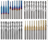 Laser engraving machine four types of milling cutter combination set