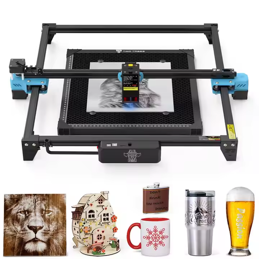 TTS-20PRO 20W High-Speed Diode Laser Engraving Cutting Machine Multifunctional Gantry Type for Crystal Rubber Wood Plywood