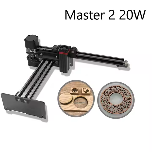 20W Desktop  CO2  Laser Engraver for Wood Metal Leather Acrylic Supports AI Format