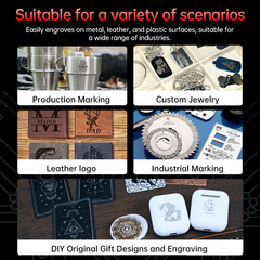 Small automatic laser engraving machine for metal, fiber, and plastic marking