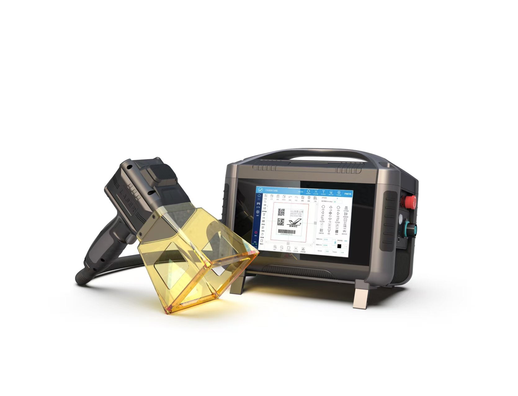 ENJOYBONG-Portable Handheld Fiber Laser Marking Machine  for Metal Plastic Engraving