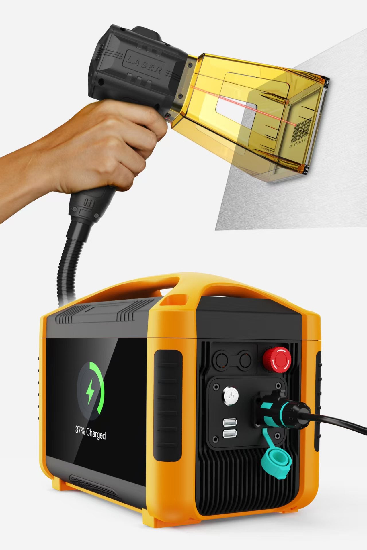 ENJOYBONG-Portable Handheld Fiber Laser Marking Machine  for Metal Plastic Engraving