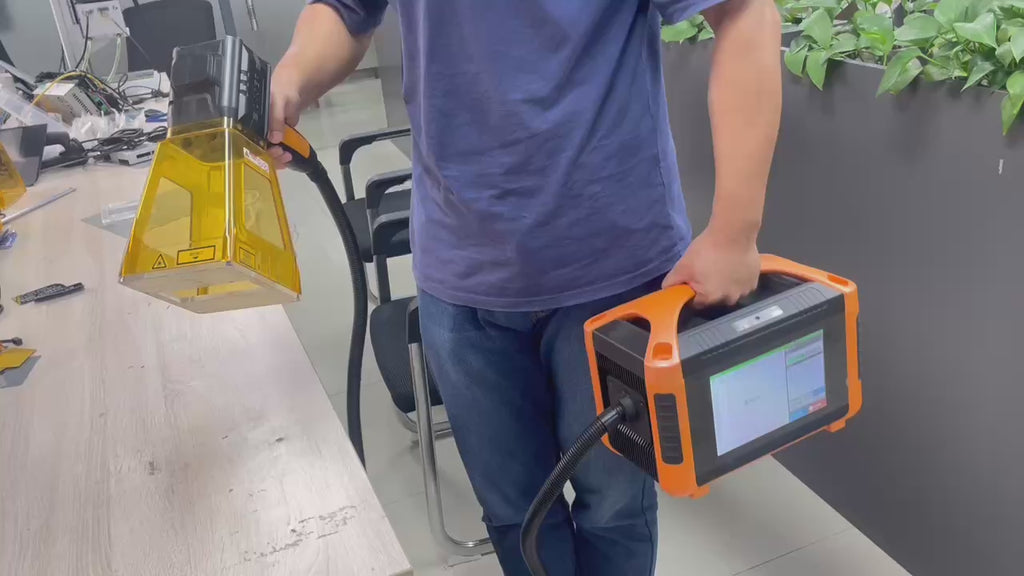 ENJOYBONG-Portable Handheld Fiber Laser Marking Machine  for Metal Plastic Engraving